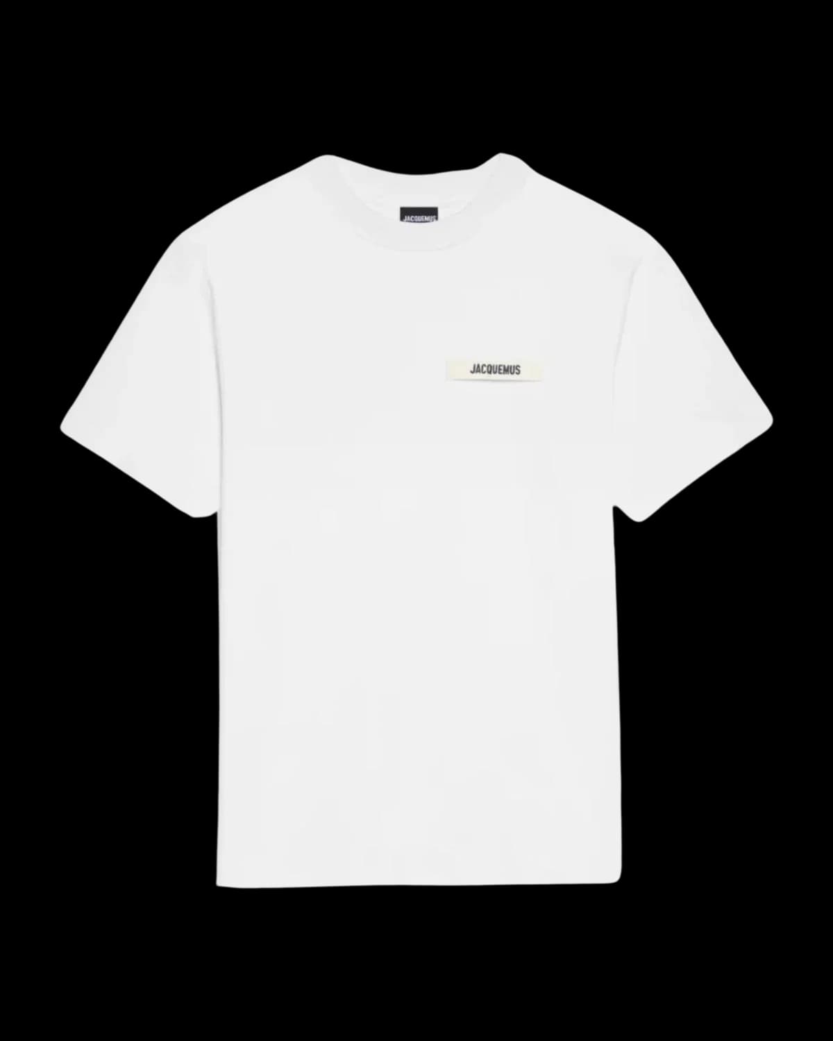 Jacquemus Gros Grain T-Shirt White - front view
