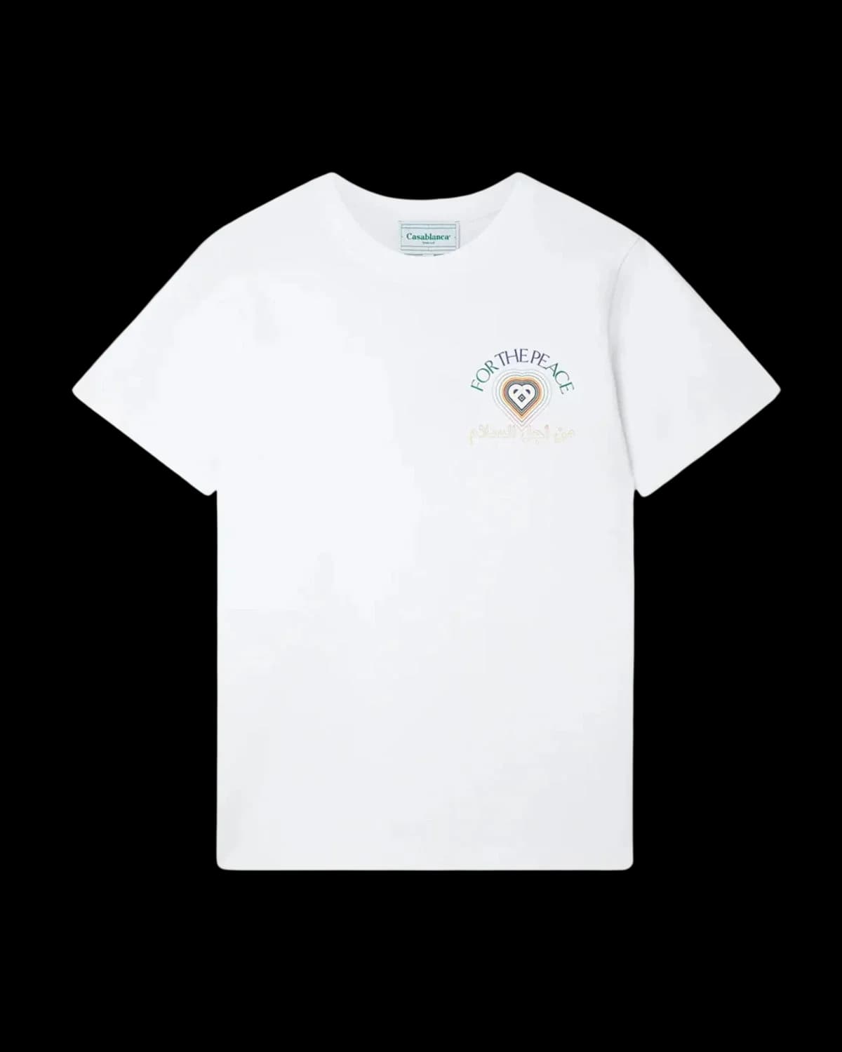 Casablanca For the Peace T-Shirt White - front view