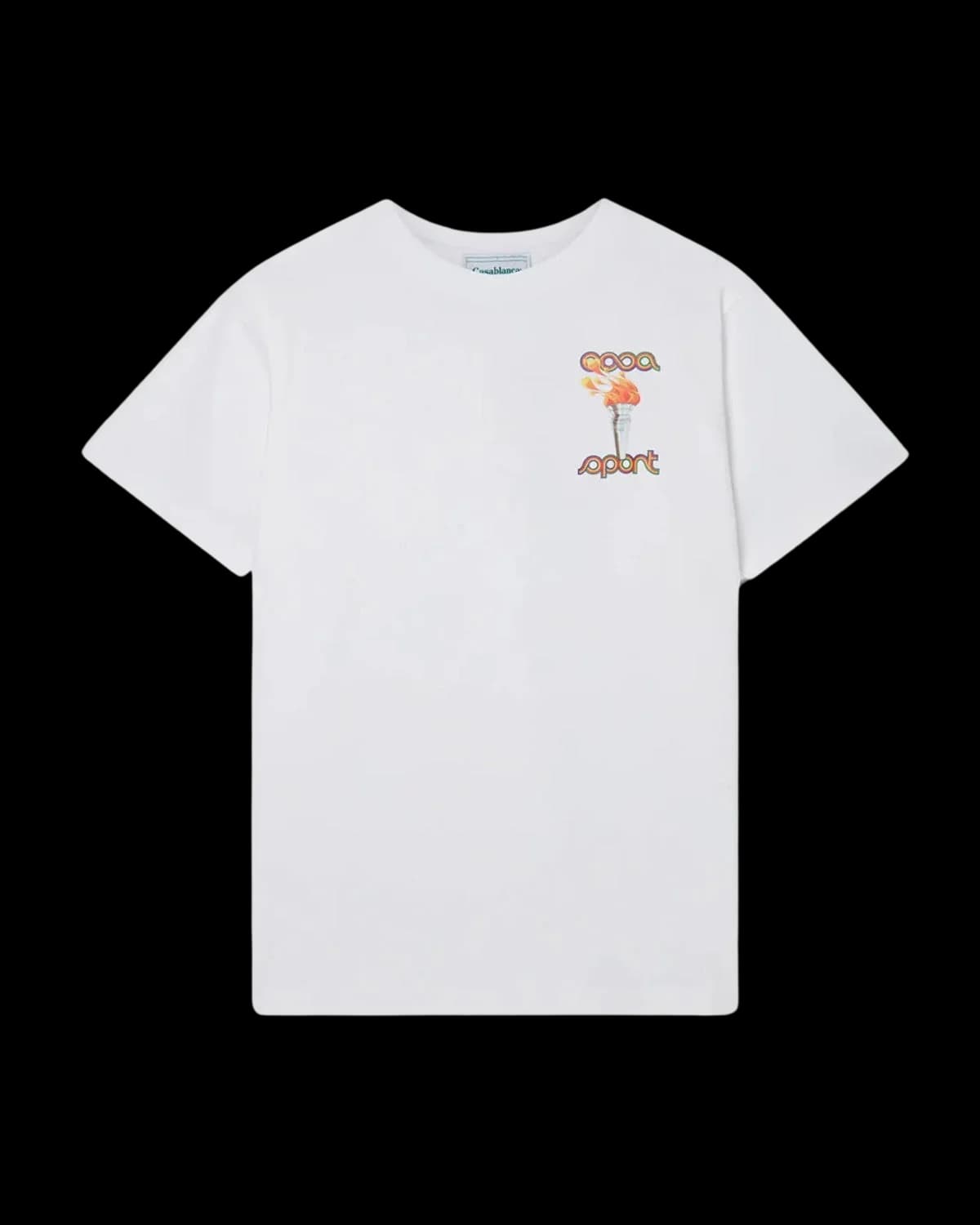 Casablanca La Flamme du Sport T-Shirt White - front view