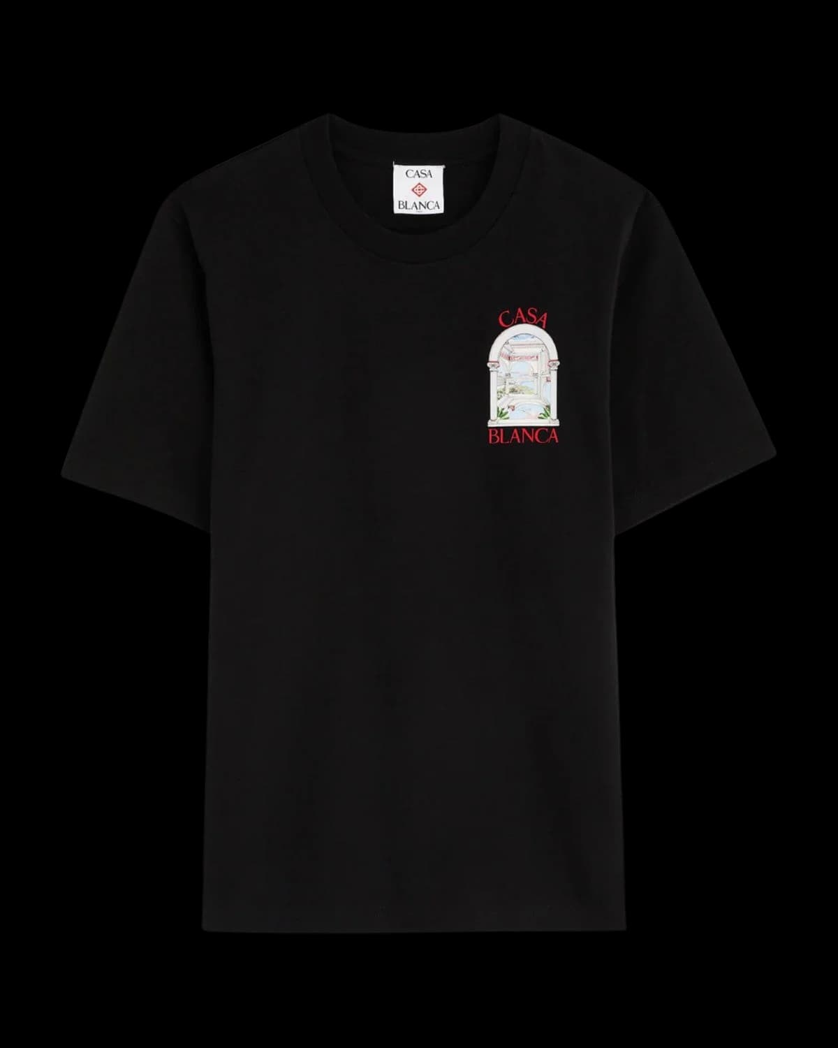 Casablanca Le Passage T-Shirt Black - front view