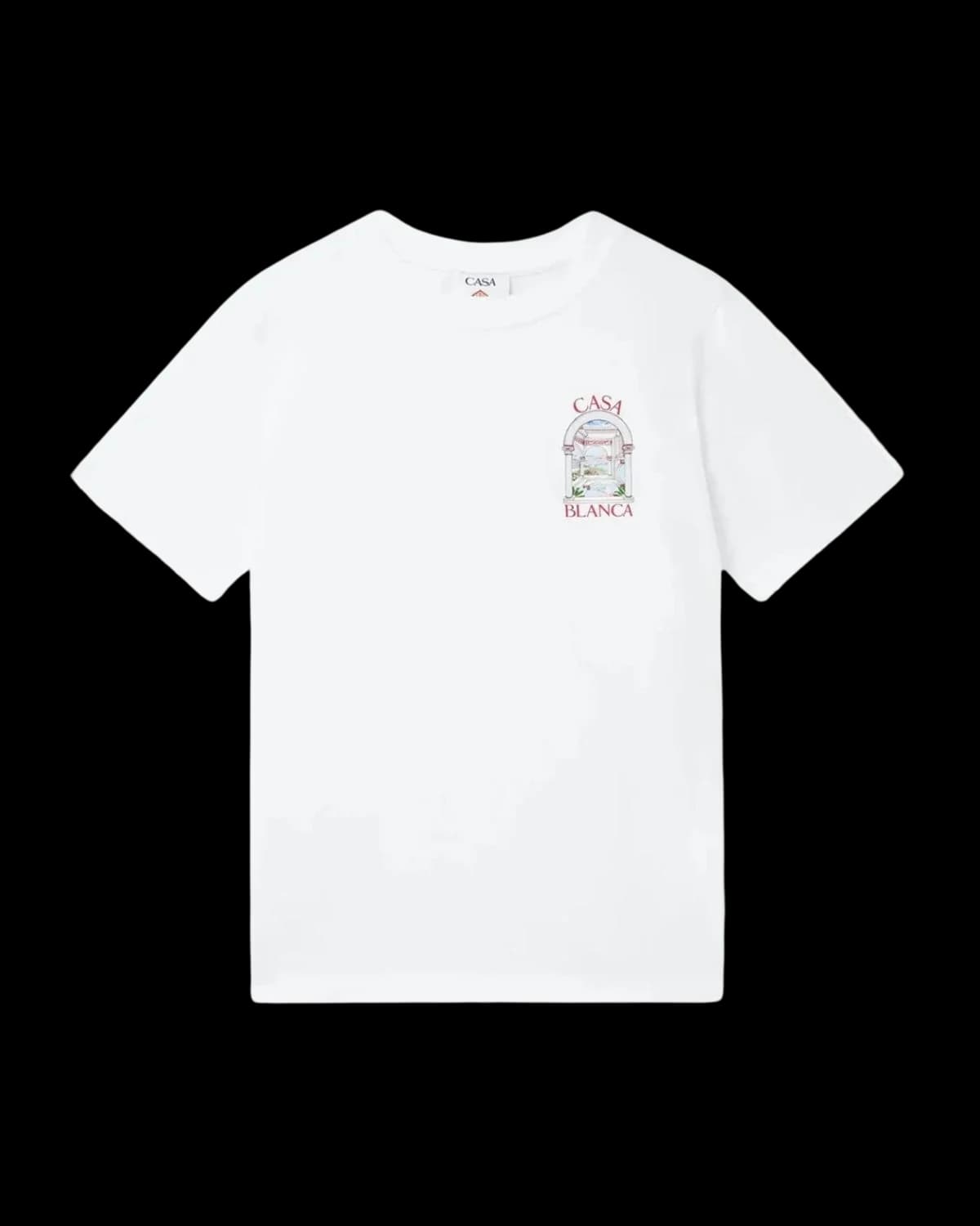 Casablanca Le Passage T-Shirt White - front view