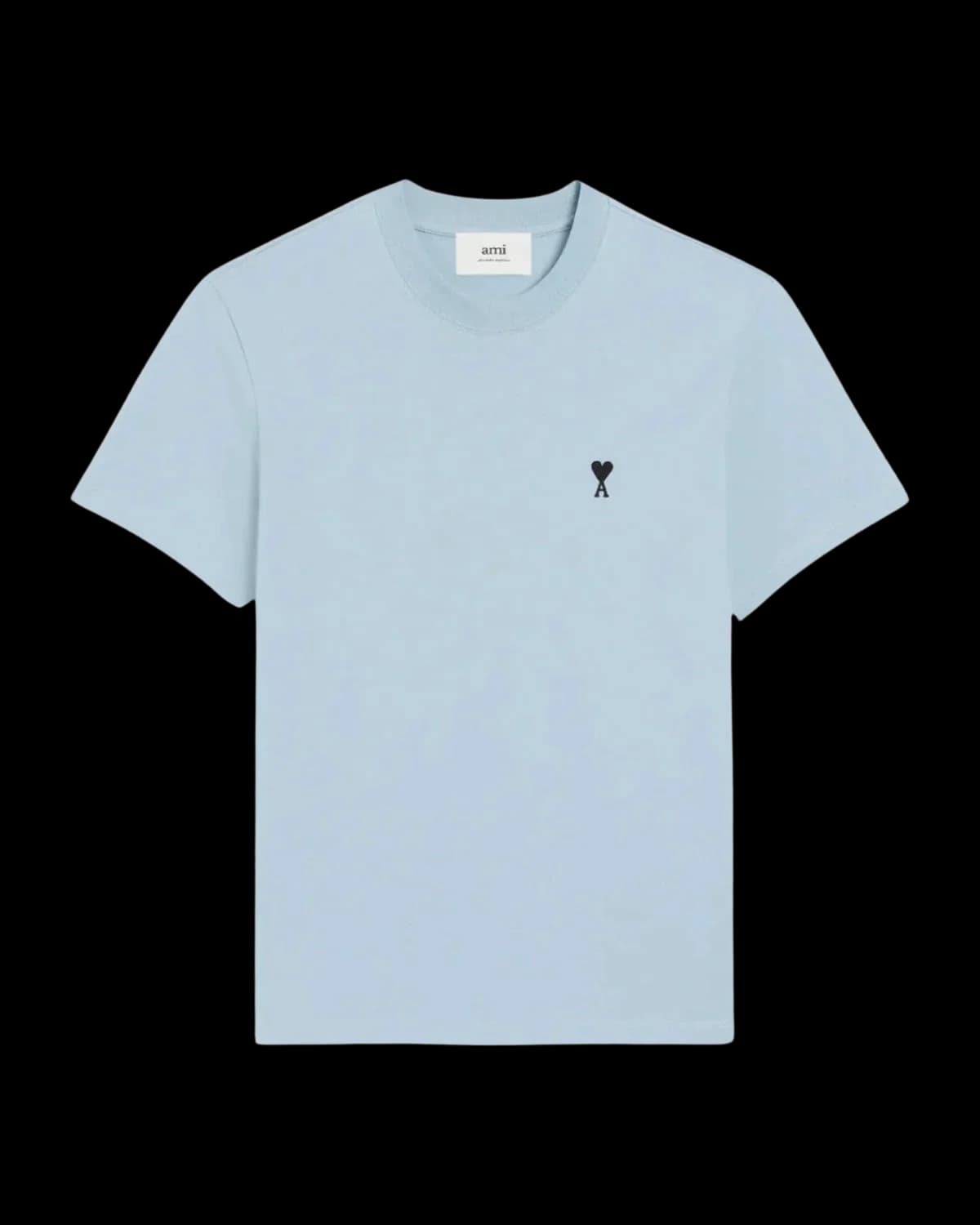 AMI Paris Ami de Coeur T-Shirt Ciel - front view