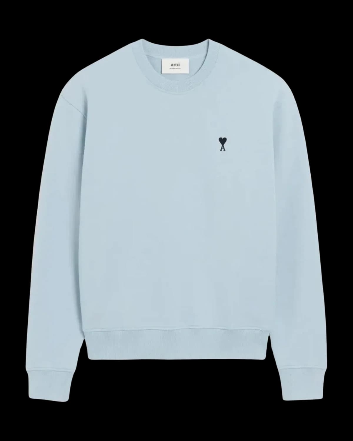 AMI Paris Ami de Coeur Sweatshirt Ciel - front view