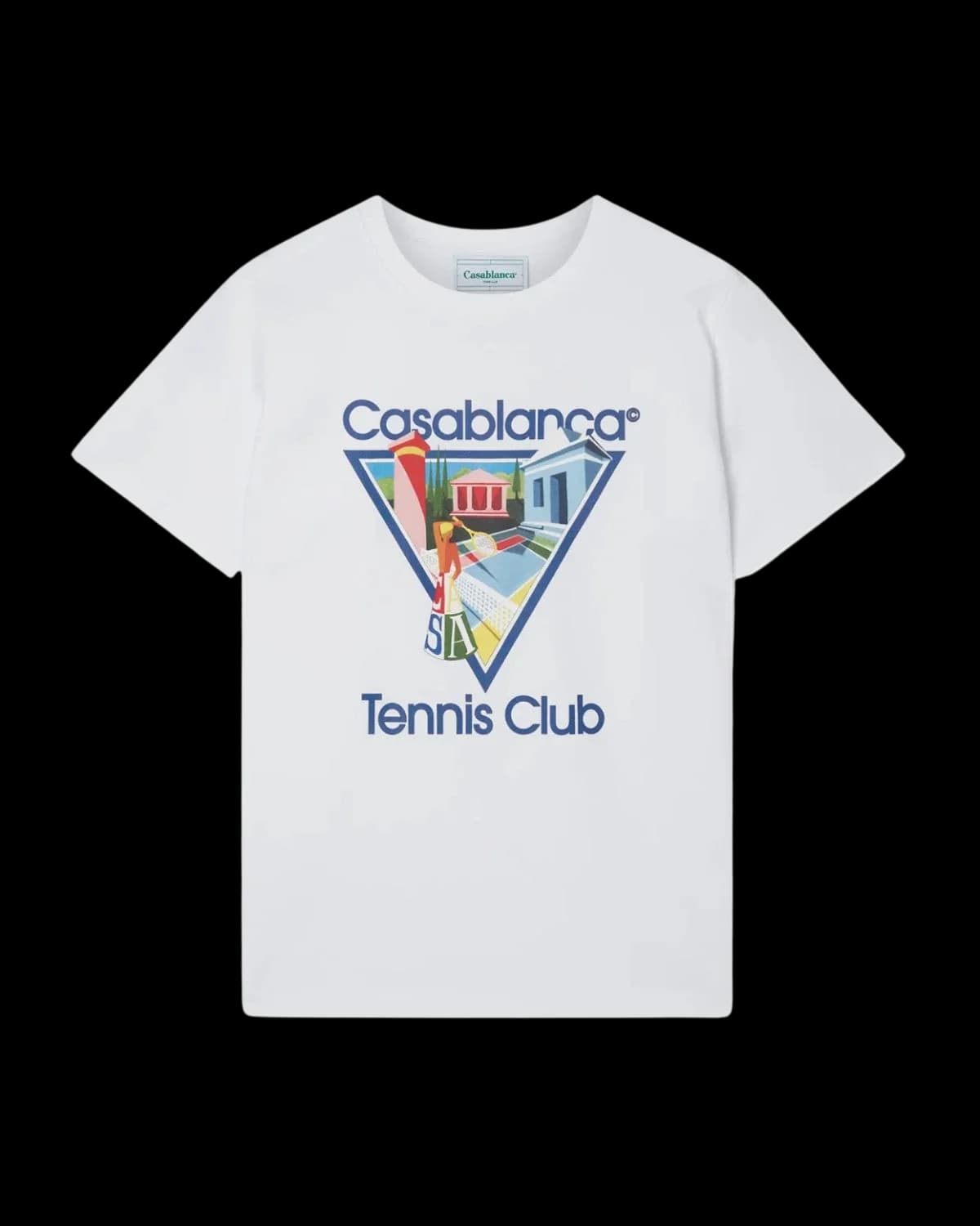 Casablanca La Joueuse T-Shirt White - front view