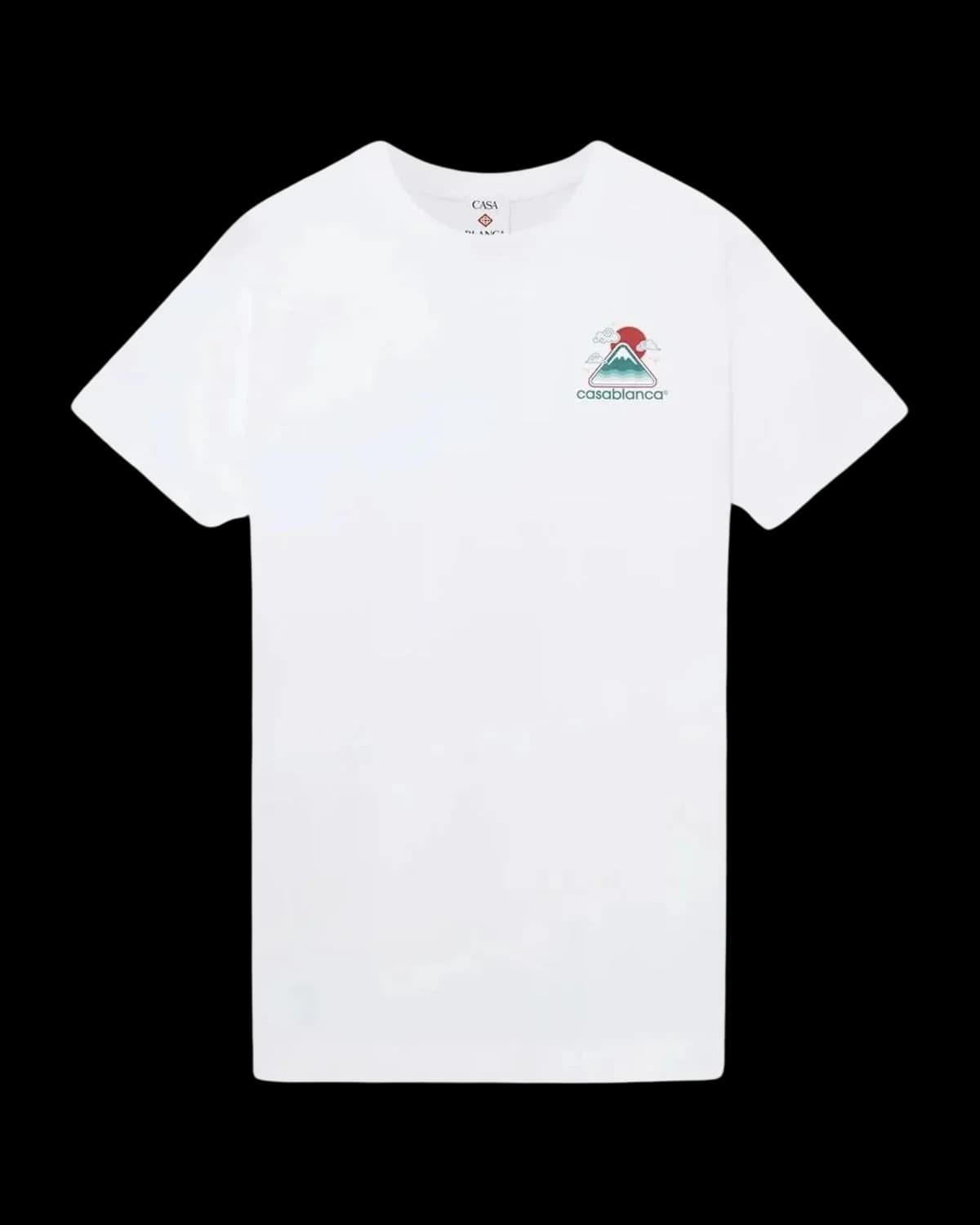 Casablanca Montagne Ondulée T-Shirt White - front view
