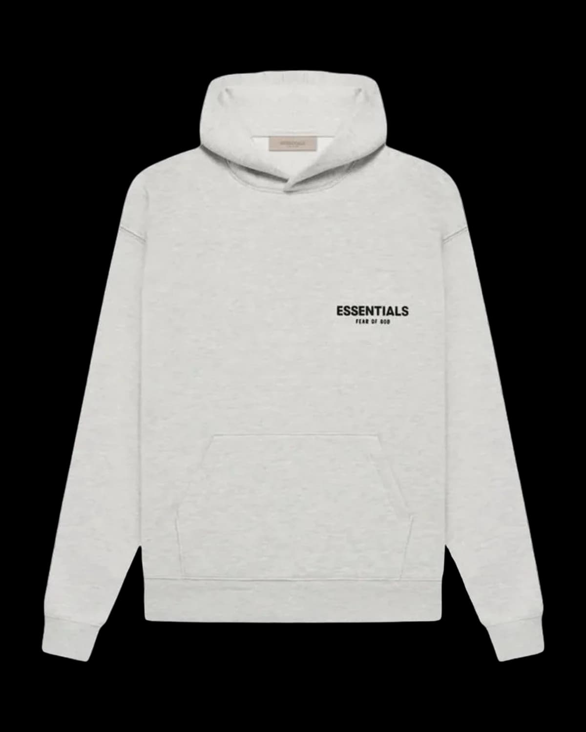 Fear of God Essentials Hoodie Light Oatmeal (SS22) - front view