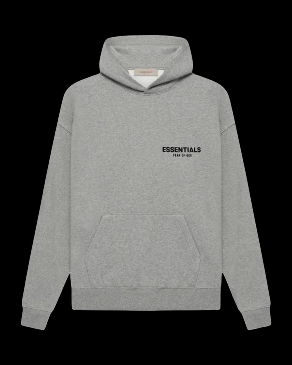 Fear of God Essentials Hoodie Dark Oatmeal (SS22) - front view