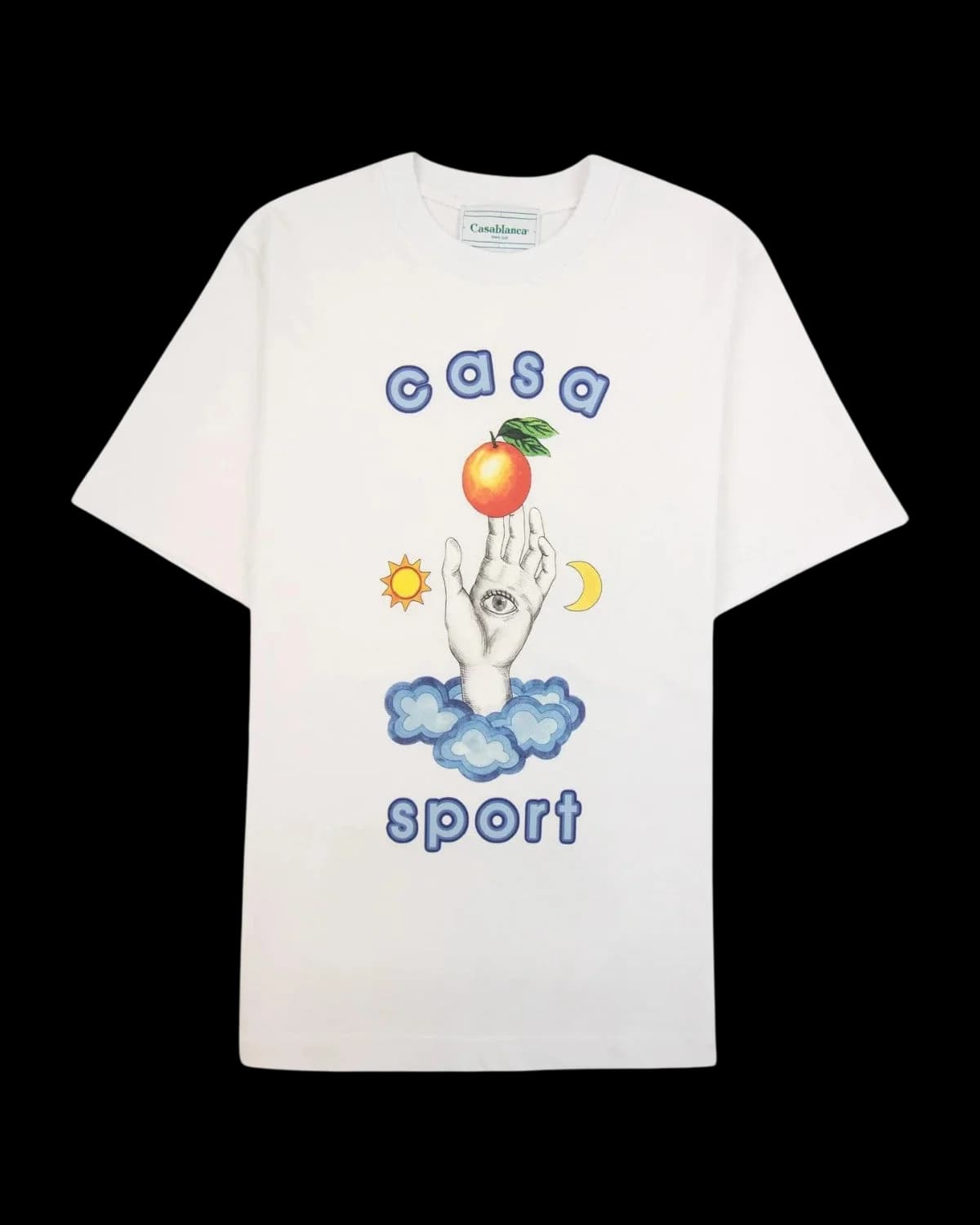 Casablanca Casa Talisman T-Shirt White - front view