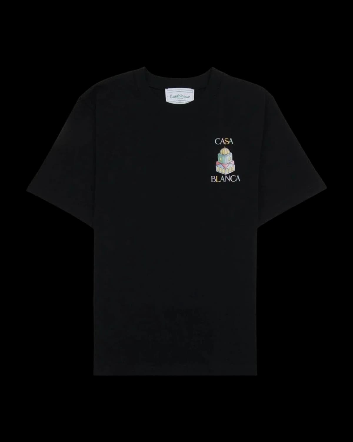 Casablanca Objets en Vrac T-Shirt Black - front view