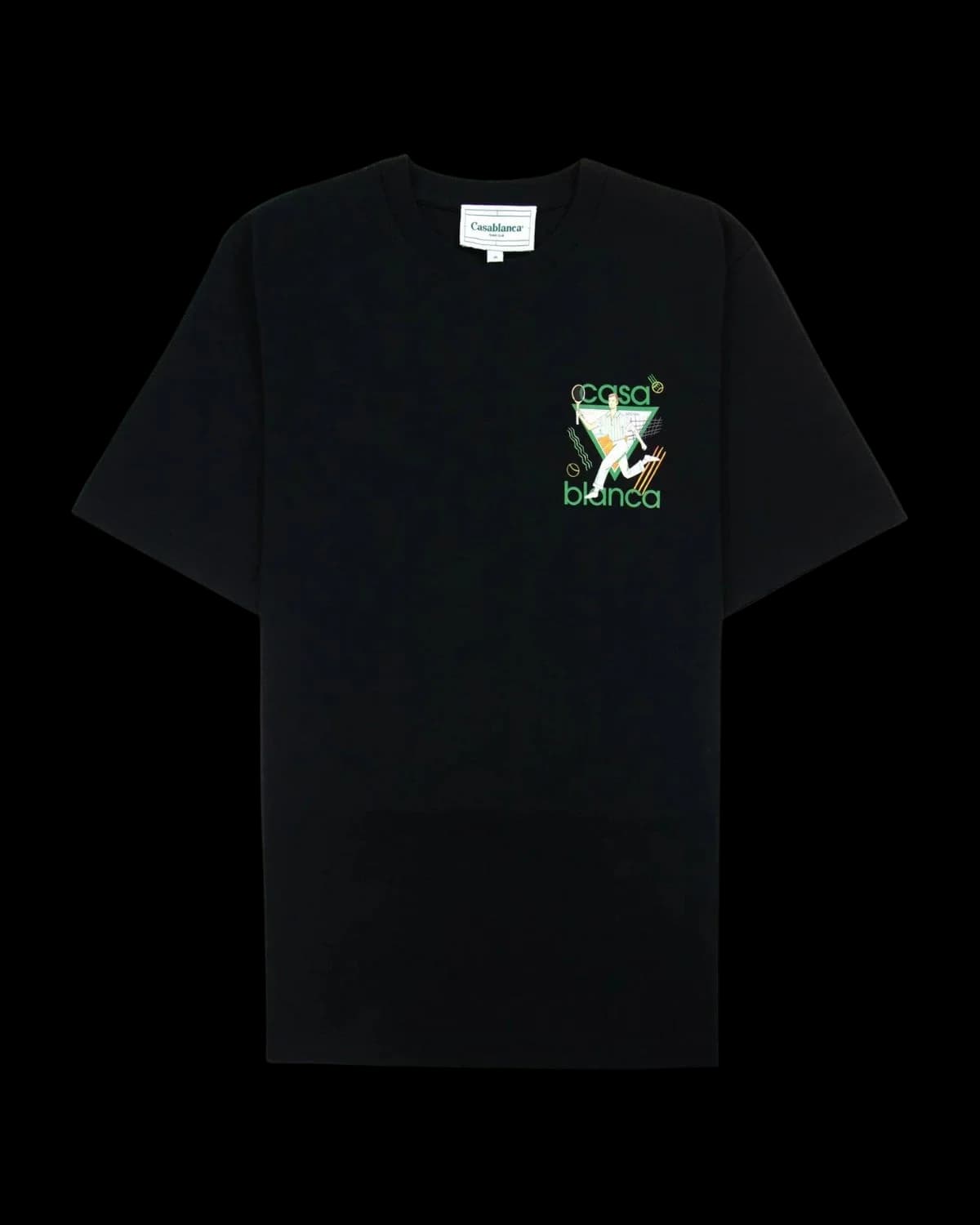 Casablanca Le Jeu T-Shirt Black - front view