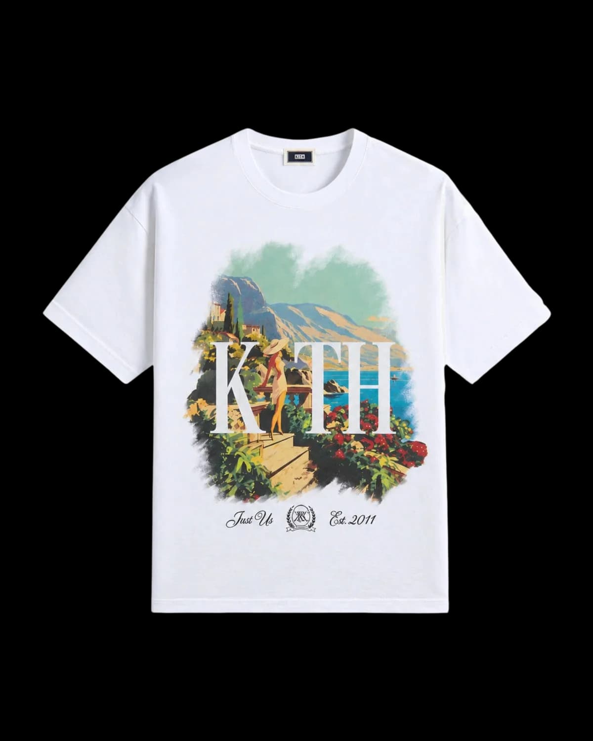Kith Getaway Vintage T-Shirt White - front view