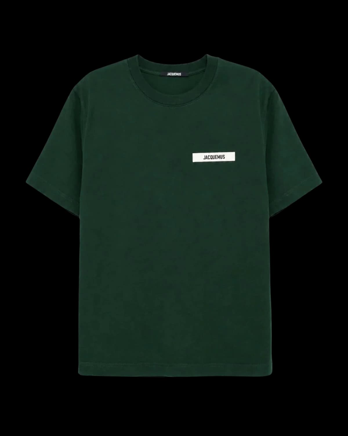 Jacquemus Gros Grain T-Shirt Dark Green - front view