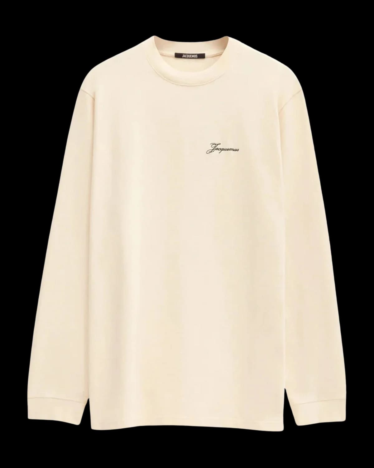 Jacquemus London Address Long-Sleeve T-Shirt Londres White - front view