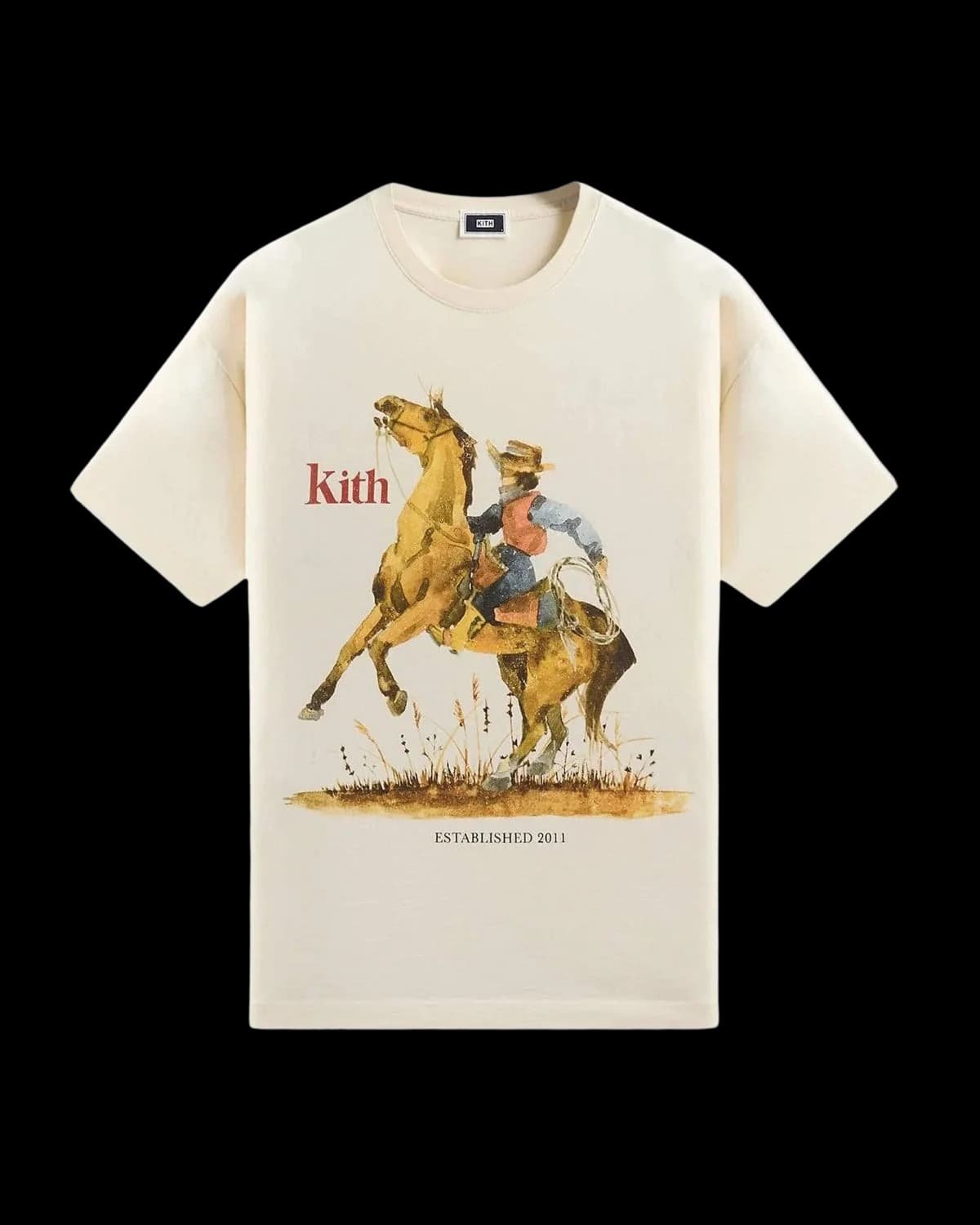 Kith Cowboy Vintage T-Shirt Sandrift - front view