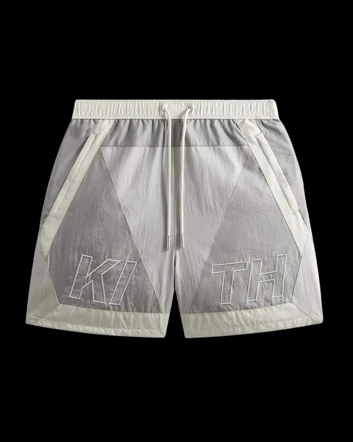 Kith Washed Nylon Turbo Shorts Pacify - front view