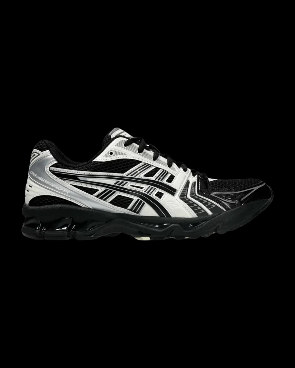 ASICS GEL-KAYANO 14 Black / Cream Trainers - outer side view