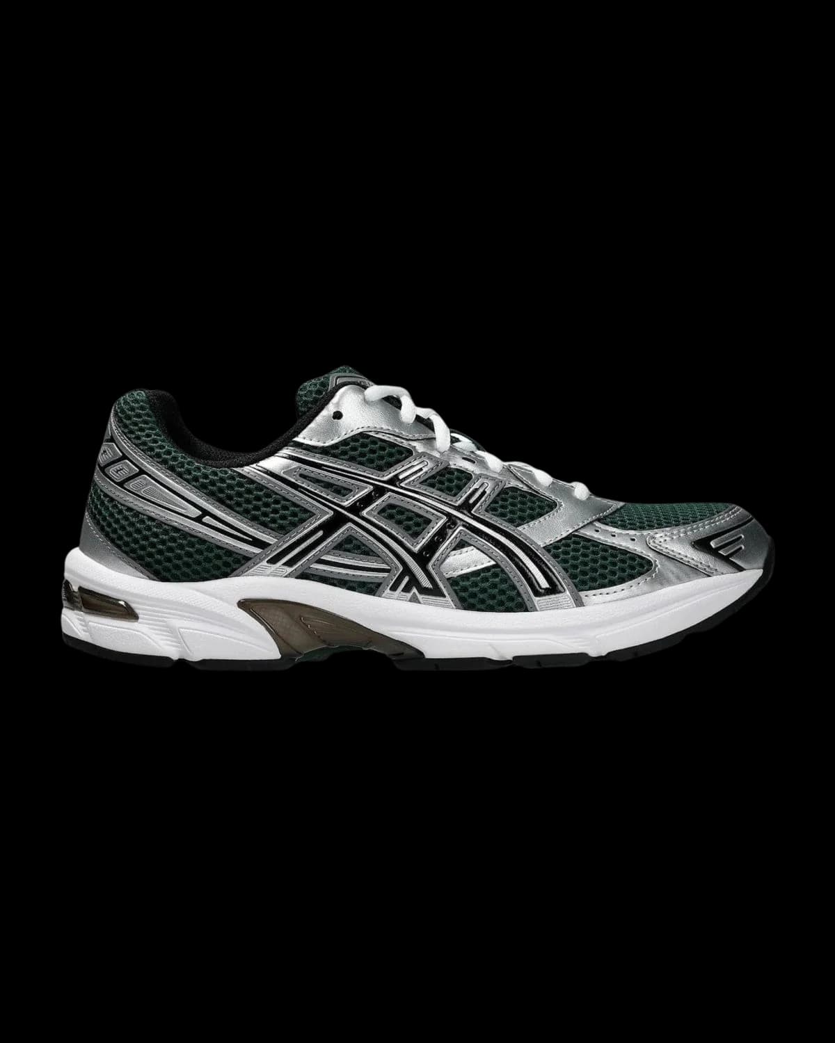 ASICS GEL-1130 Evergreen / Black Trainers - outer side view