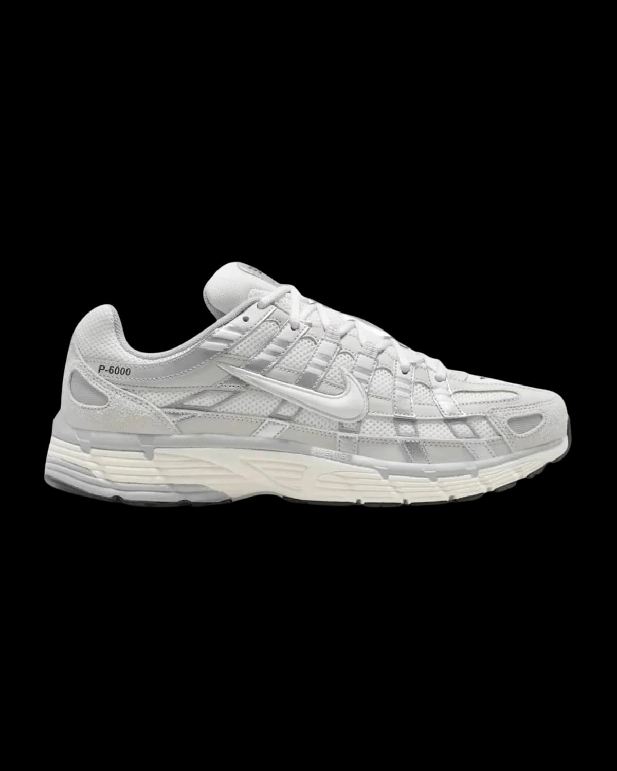 Nike P-6000 Light Bone / Pale Ivory Trainers - outer side view