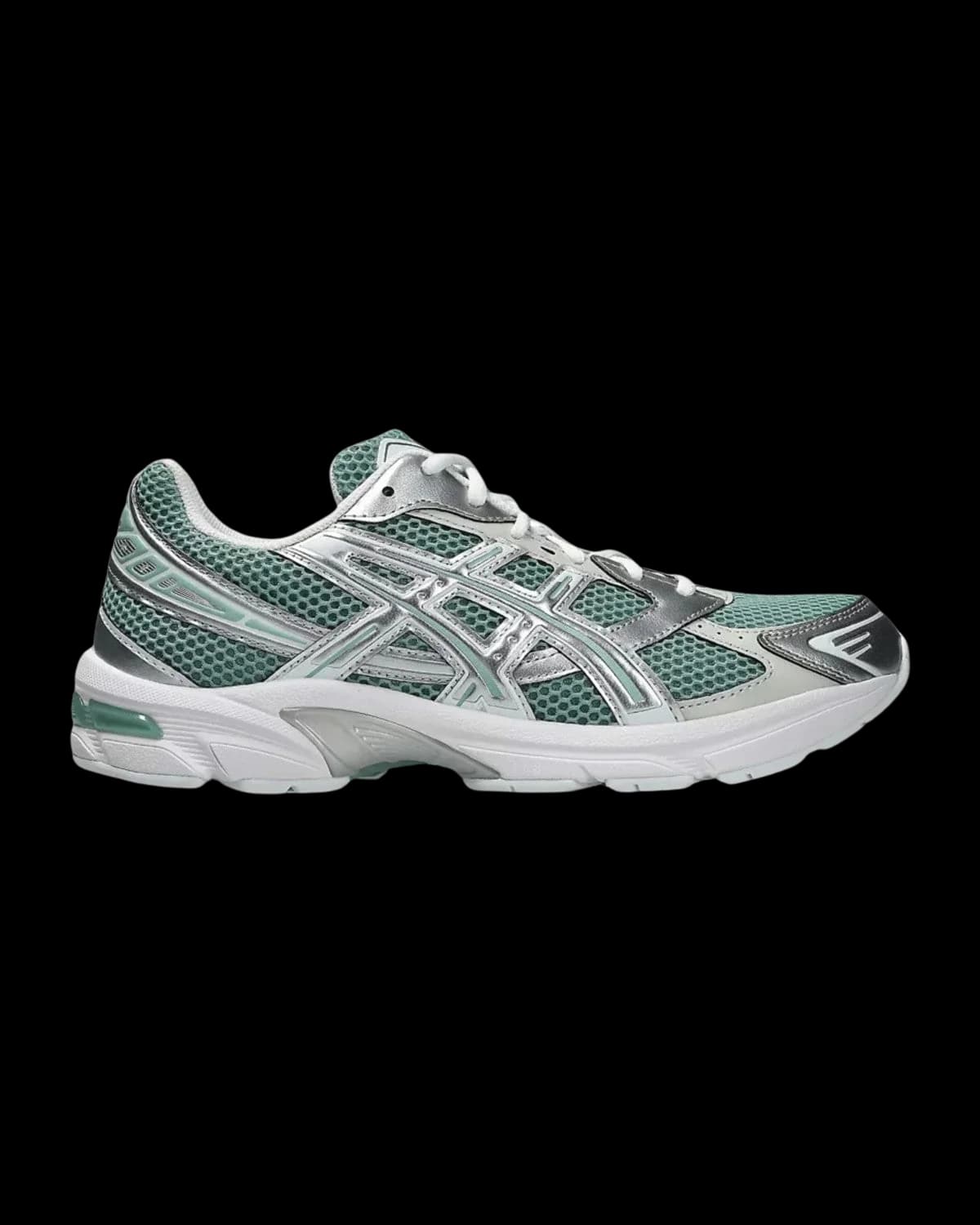 ASICS GEL-1130 Verdigris / Pure Silver Trainers - outer side view