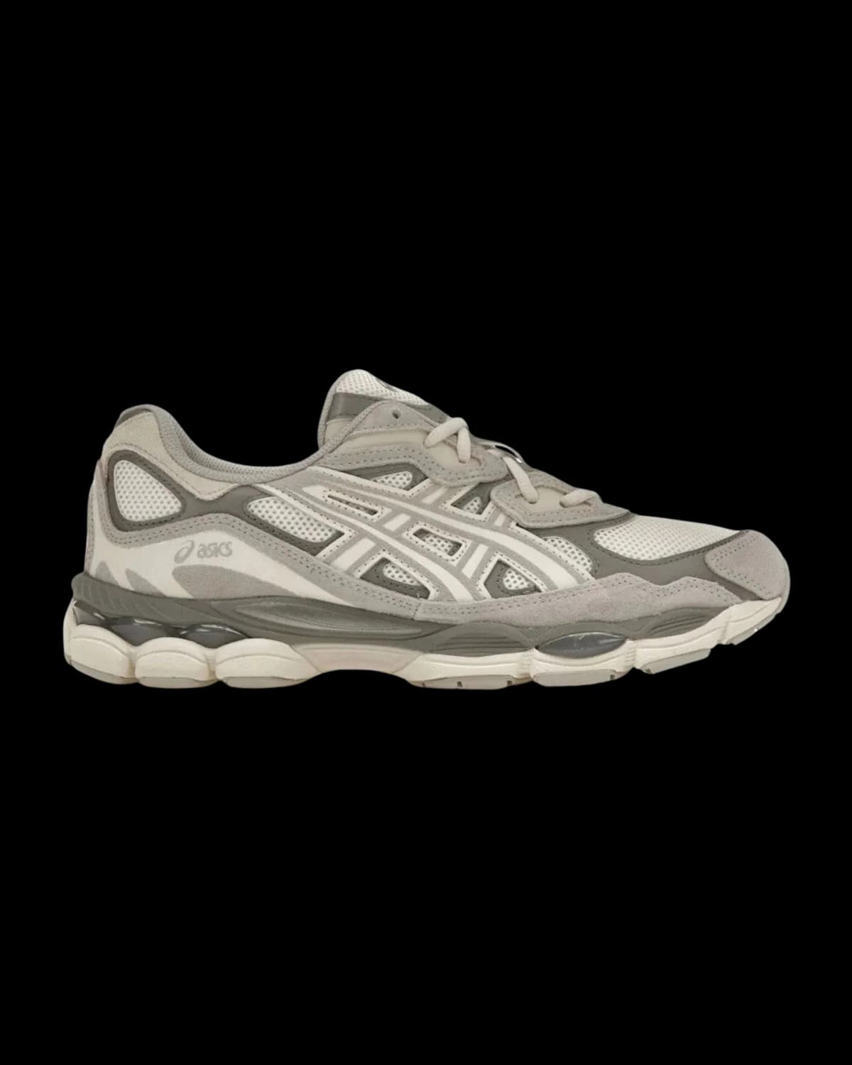 ASICS GEL-NYC Oyster Grey Trainers - outer side view