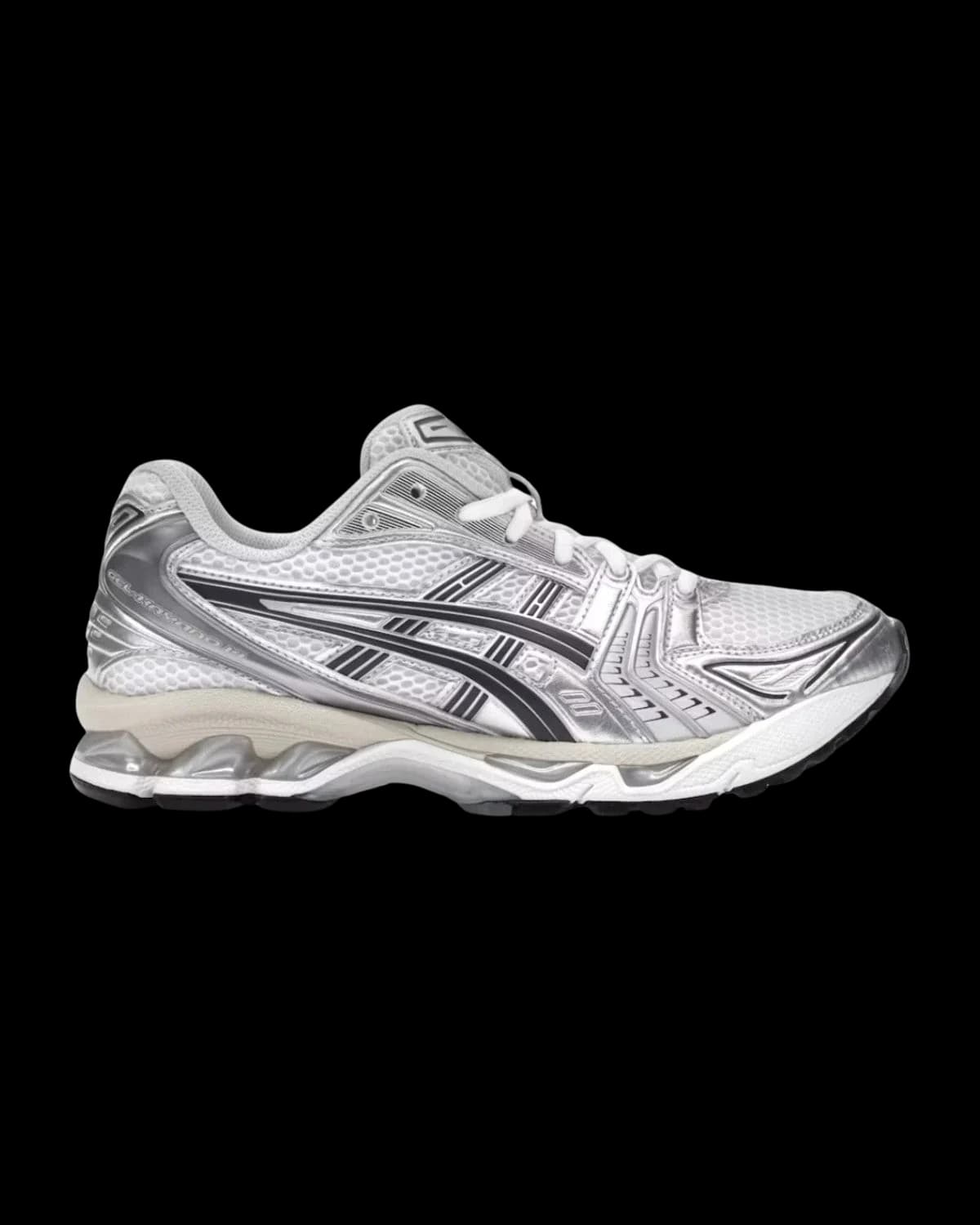 ASICS GEL-KAYANO 14 White / Graphite Grey Trainers - outer side view