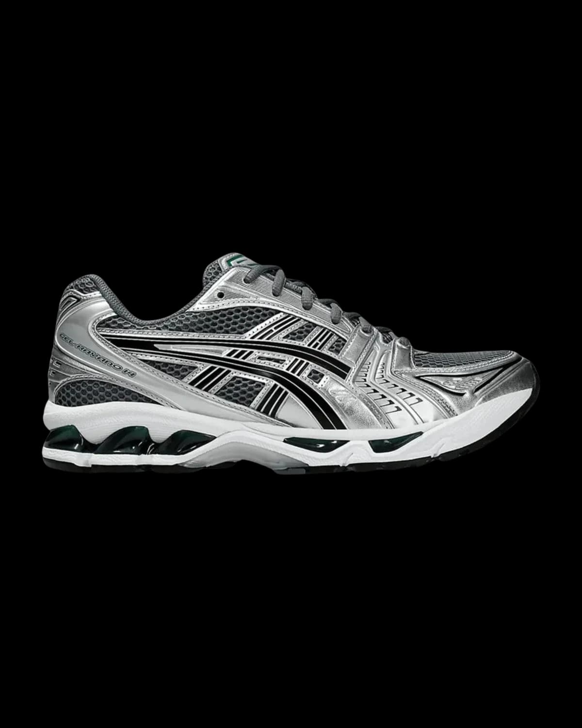 ASICS GEL-KAYANO 14 Metropolis / Jasper Green Trainers - outer side view