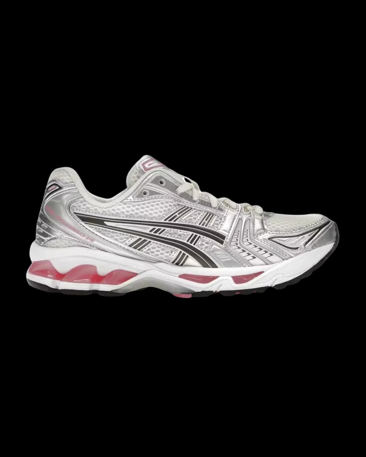 ASICS GEL-KAYANO 14 Cream / Sweet Pink Trainers - outer side view