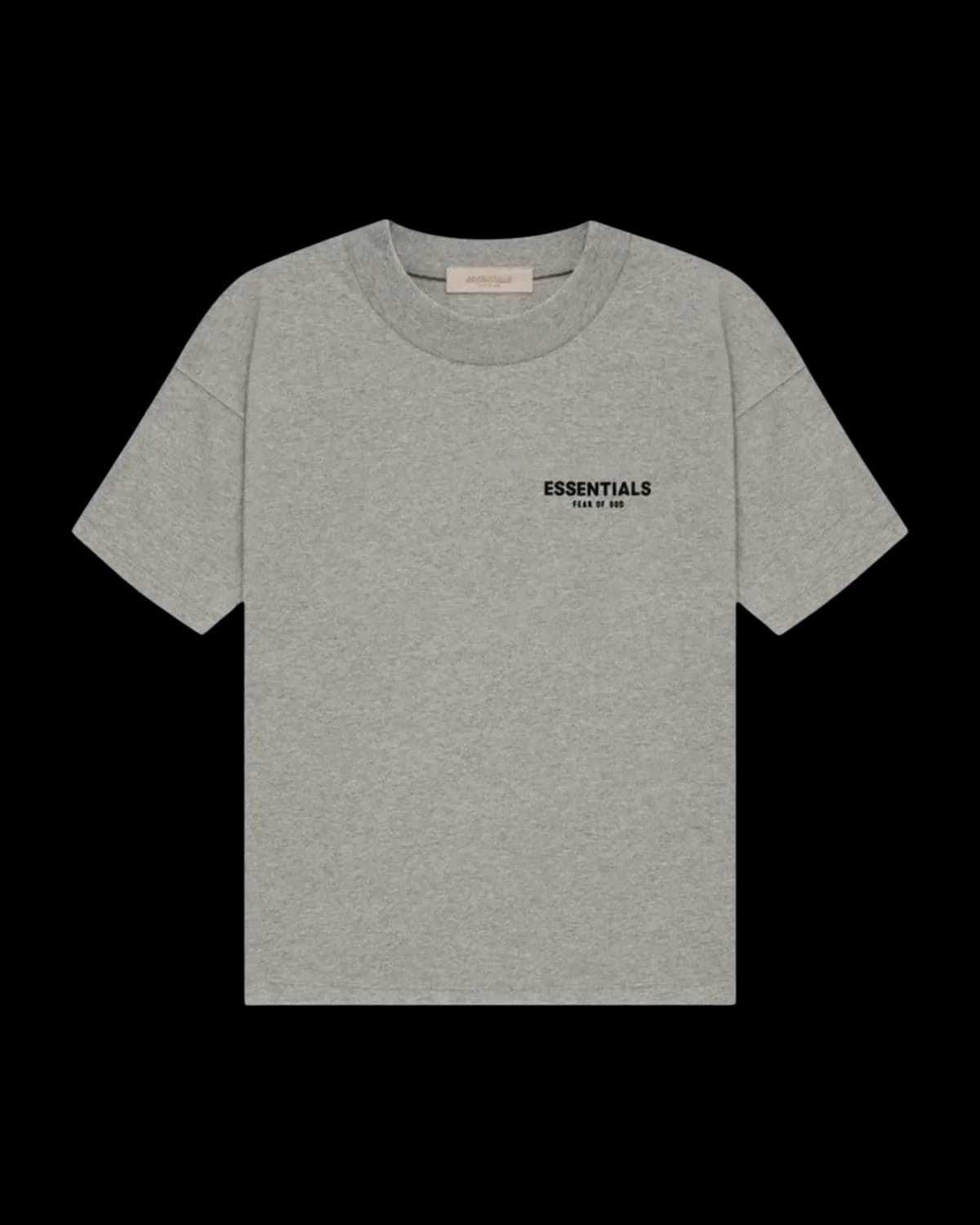 Fear of God Essentials T-Shirt Dark Oatmeal (SS22) - front view