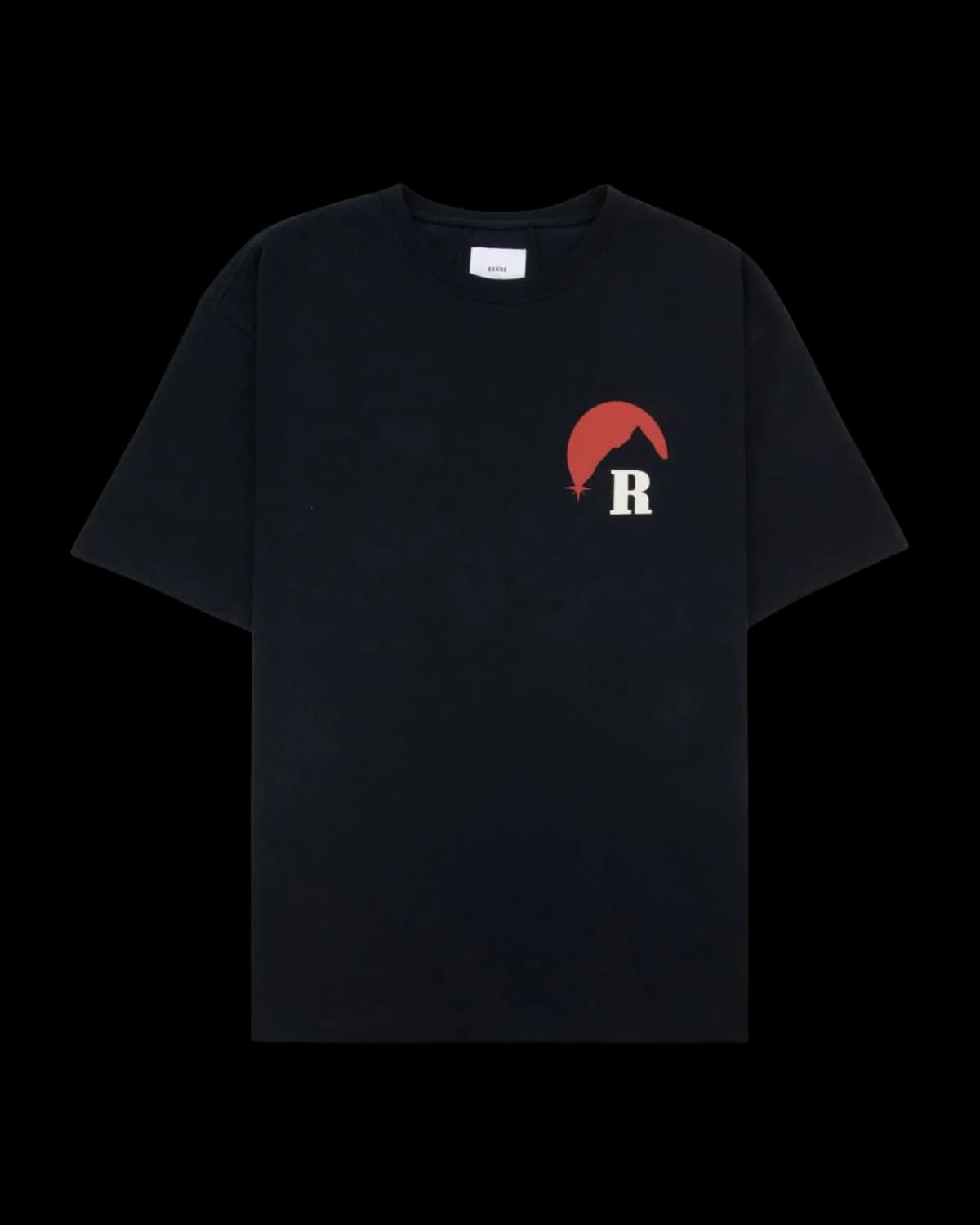 Rhude Moonlight Regatta T-Shirt Vintage Black - front view