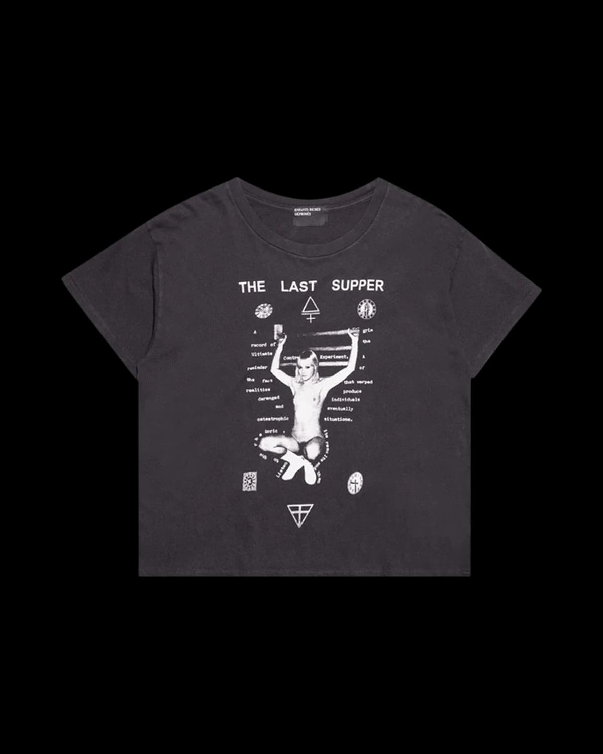 Enfants Riches Déprimés The Last Supper T-Shirt Faded Black - front view