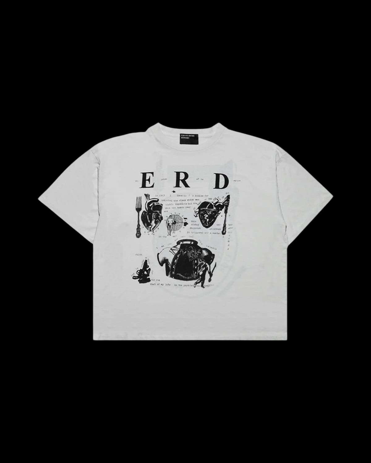 Enfants Riches Déprimés My Role in the War T-Shirt Faded White - front view