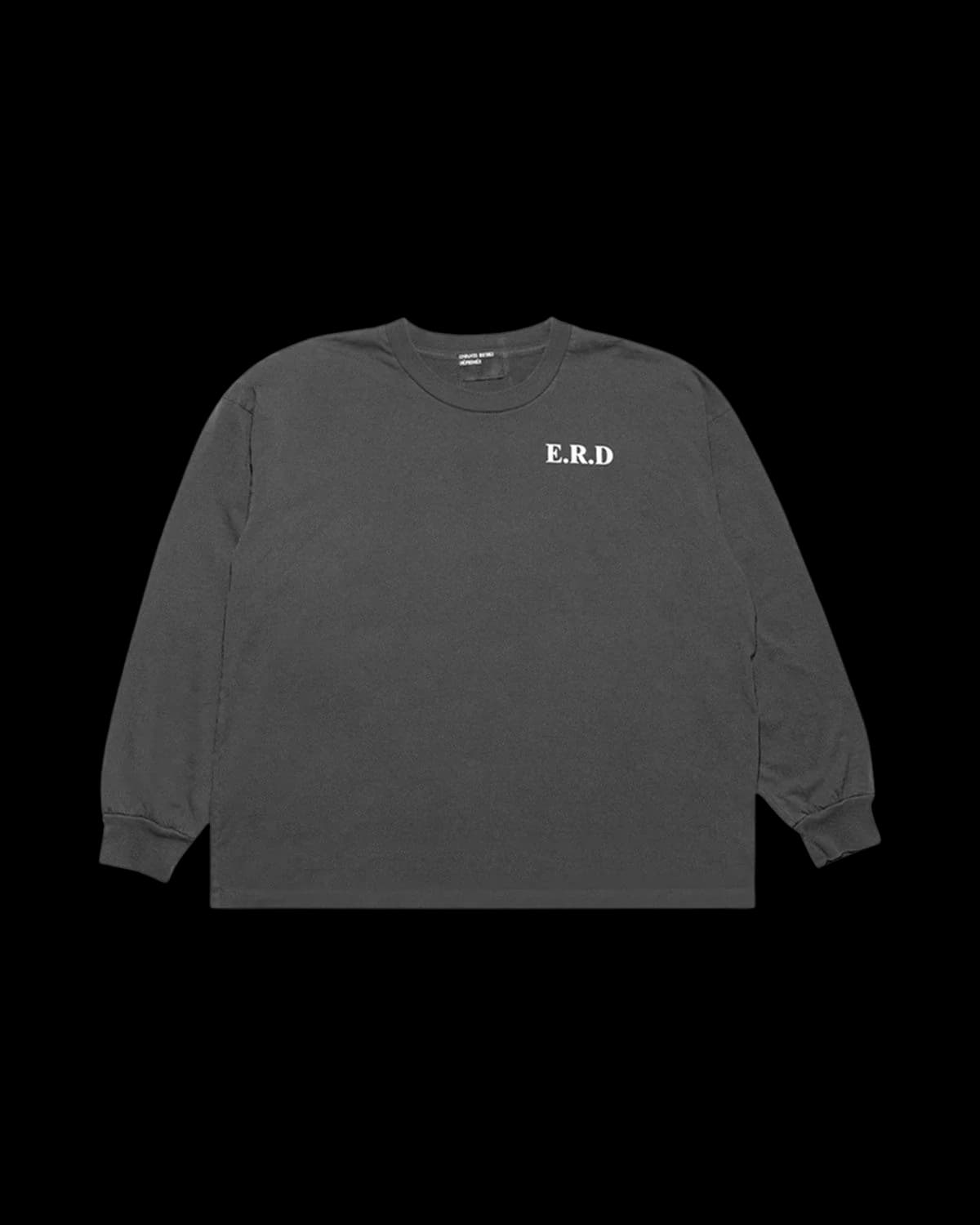 Enfants Riches Déprimés Taking the Cure Long-Sleeve T-Shirt Faded Black - front view