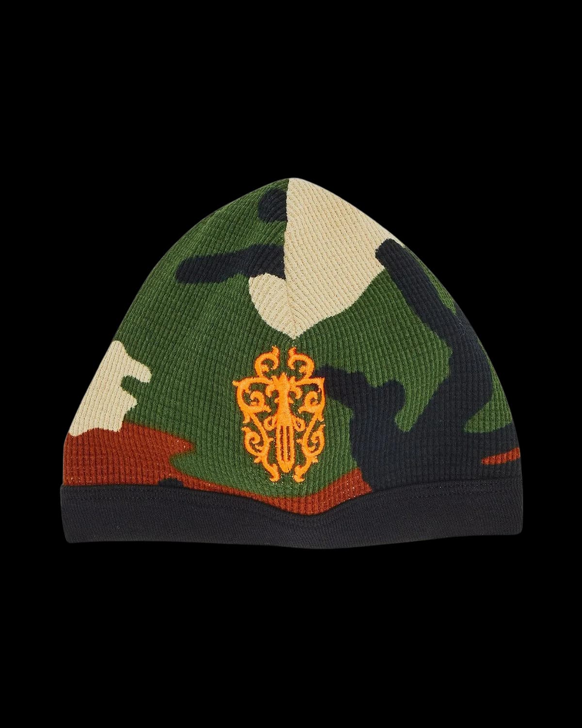 Chrome Hearts x Matty Boy Dagger Beanie Camouflage/Orange - front view