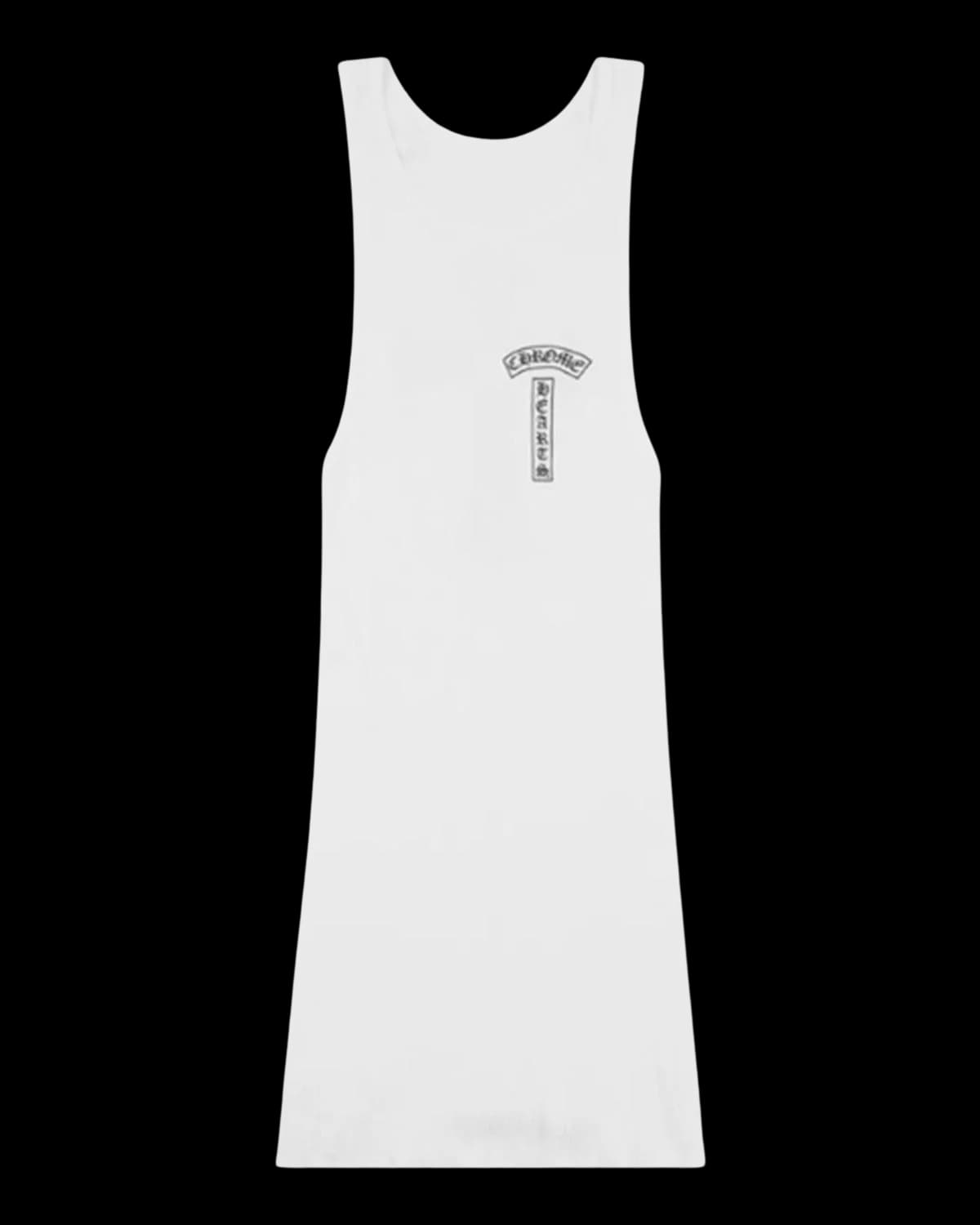 Chrome Hearts T-Bar Cross Vest White - front view