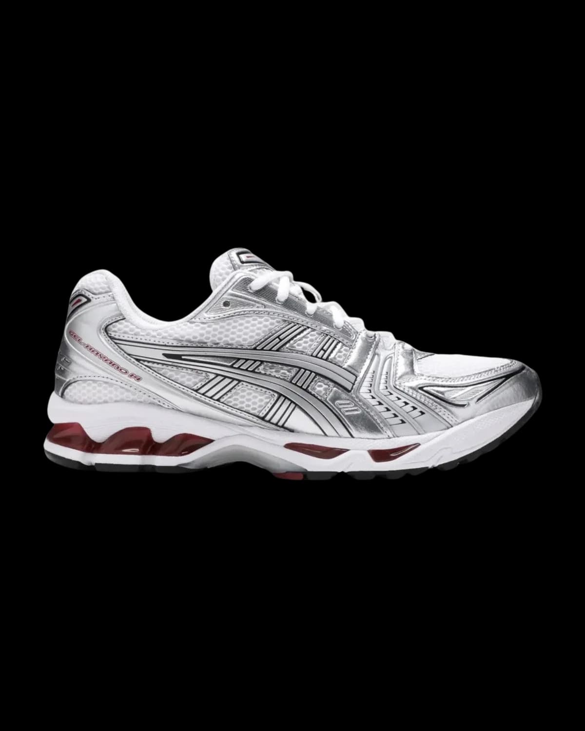 ASICS GEL-KAYANO 14 White / Pure Silver Trainers - outer side view