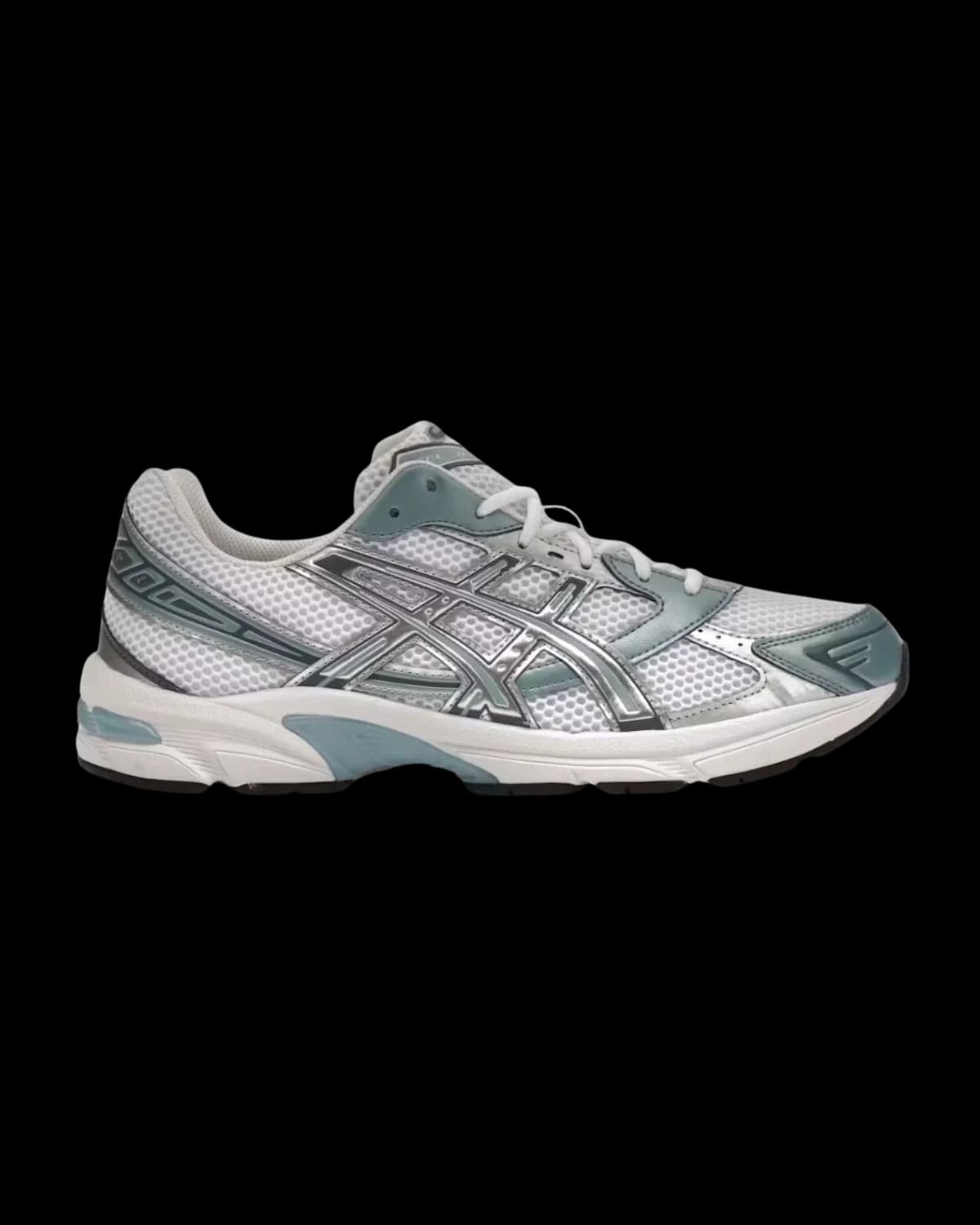 ASICS GEL-1130 White / Shark Skin Trainers - outer side view